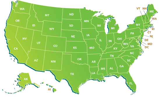 U.S. map